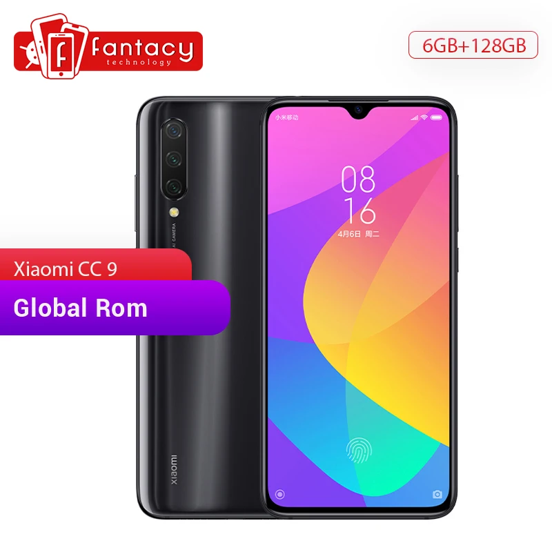 Глобальная ПЗУ Xiaomi Mi CC9 CC 9 6 GB ram 128 rom мобильный телефон Snapdragon 710 48MP Тройная камера
