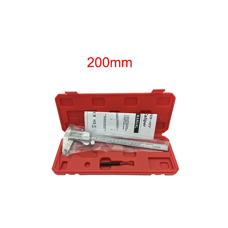 Цифровой суппорт мм 200 электронный нержавеющая сталь Штангенциркули