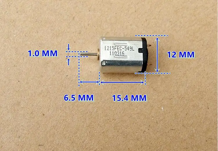 DC1.5V N20 углеродная щетка Сильный магнитный микро двигатель постоянного тока R15