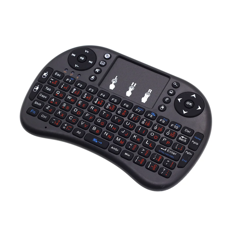 I8 немецкая версия клавиатура Deutsch i8 + 2 4 ГГц Мини Беспроводная Air Mouse с тачпадом для