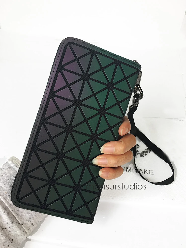 Hotest женские ночные кошельки Длинные, лазерный короткий кошелек, ромбовидная решетка стандартный Длинный кошелек