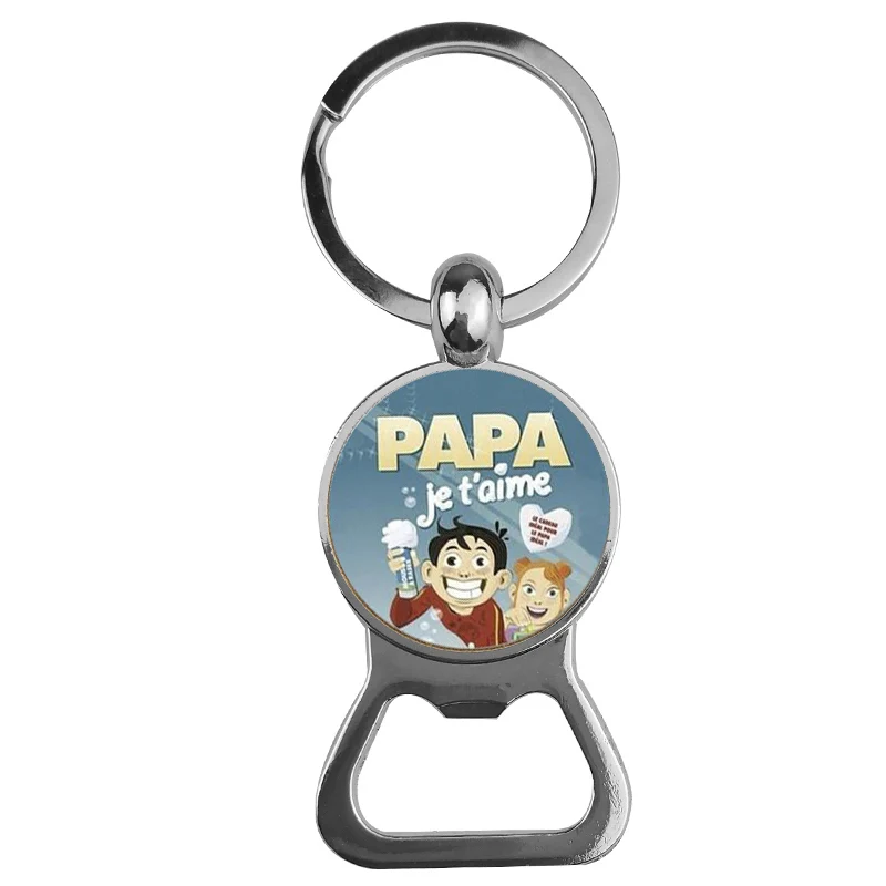 Брелок SUTEYI Fashion Je Love Papa подарок для отца открывалка бутылок брелок ключей папы