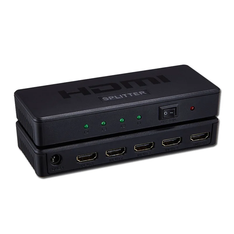 HDMI совместимый сплиттер 1x4 HD преобразователь распределитель Hd full HD1080P Поддержка 3D