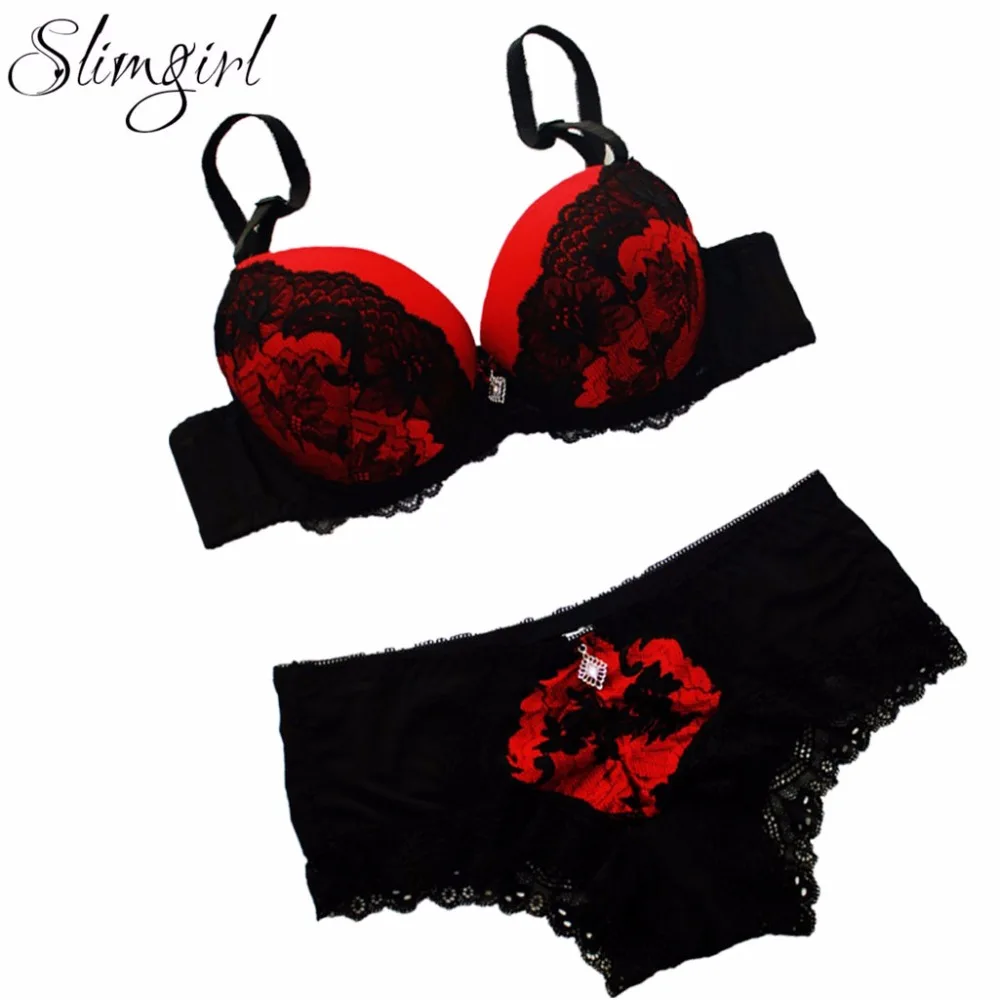 Женский комплект кружевного бюстгальтера Slimgirl цельный бюстгальтер пуш ап на