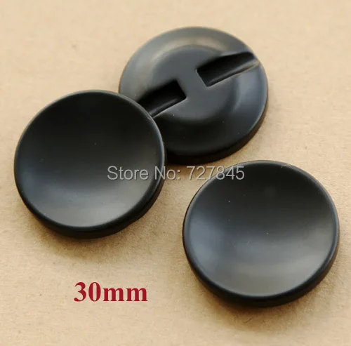 6 шт./лот черные круглые резиновые пуговицы для одежды швейные рукоделия оптовая