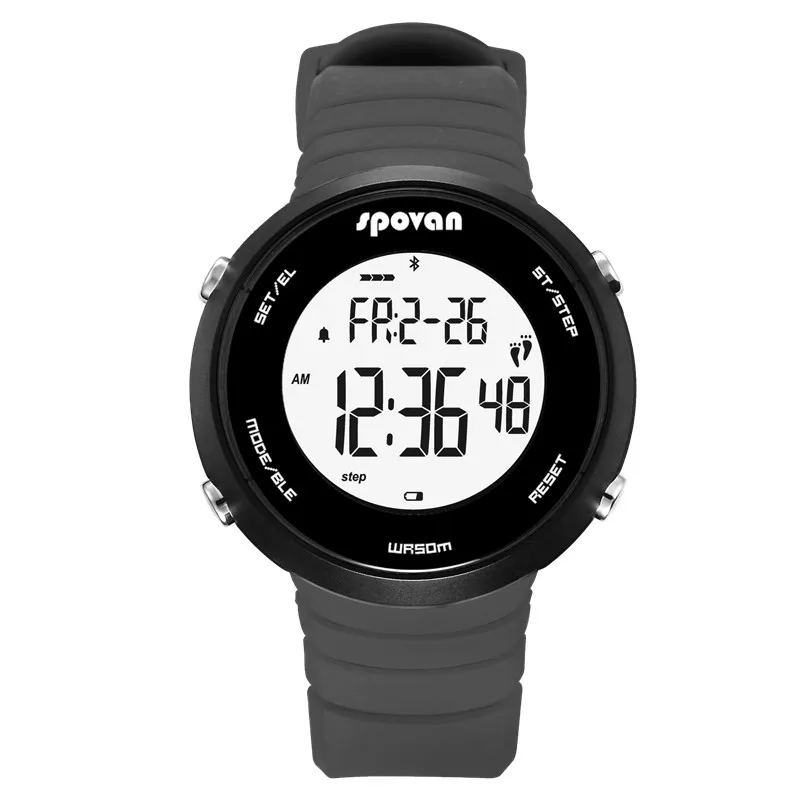Spovan ST06 Bluetooth Цифровые Смарт часы телефон сообщение напоминание SmartWatch Удаленная