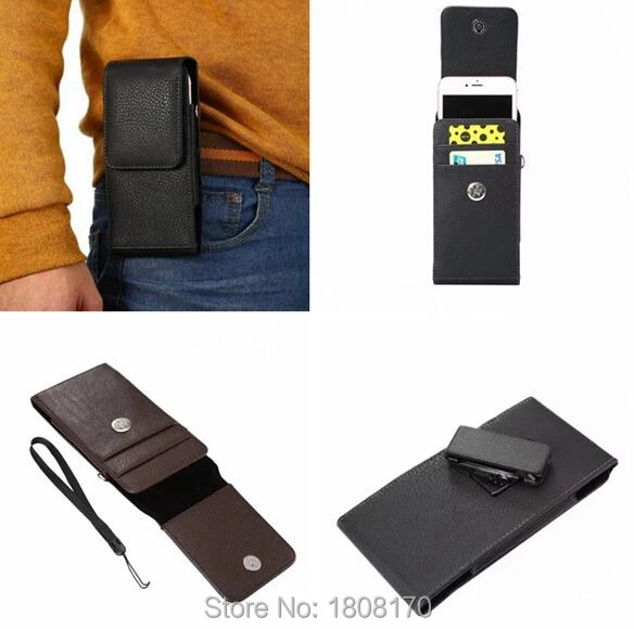Универсальный зажим для ремня кожаный чехол с застежкой iPhone 7 6 S Plus Samsung Galaxy S8 S6 S7