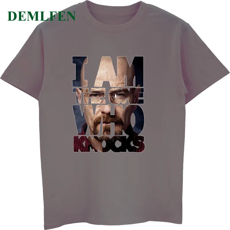 Новинка Забавные футболки Breaking Bad мужские хлопковые с коротким рукавом и круглым