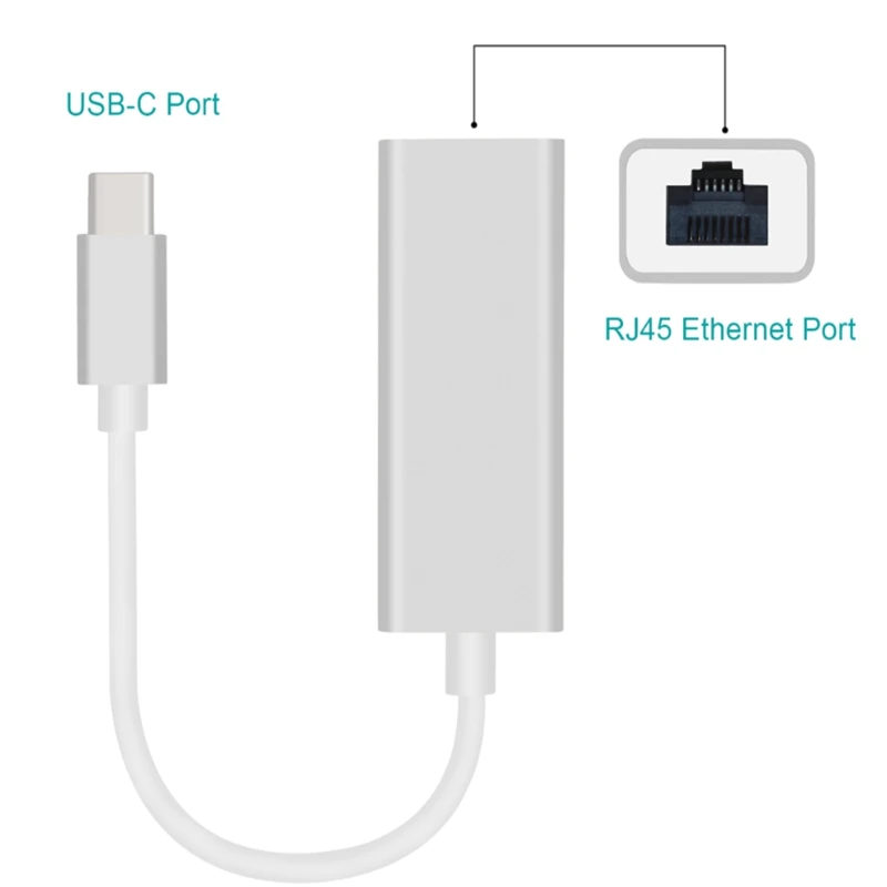 Тип C до Rj45 адаптер 3 * USB 0 Порты и разъёмы с worknet карты 1000Mbp/s сетевой проводной сети