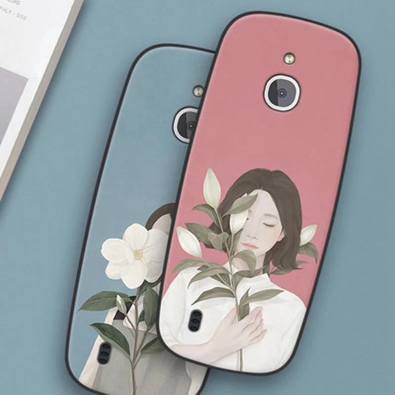 Чехлы с цветами для девочек Nokia 3310 4G мягкий силиконовый чехол телефона 2018 сумки |