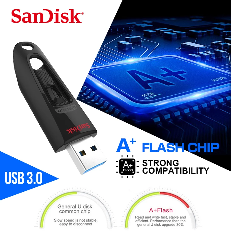 Флеш-накопитель SanDisk CZ48 флеш-накопитель USB 3 0 128 Гб 64 ГБ 32 16 | Компьютеры и офис