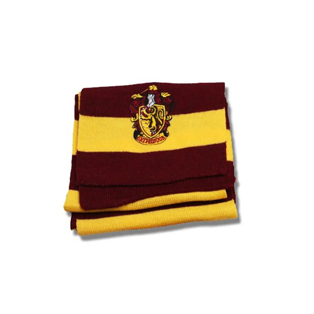 Harri Potter серия Гриффиндор шарф хлопок вышитые полосатые шарфы милые обертывания