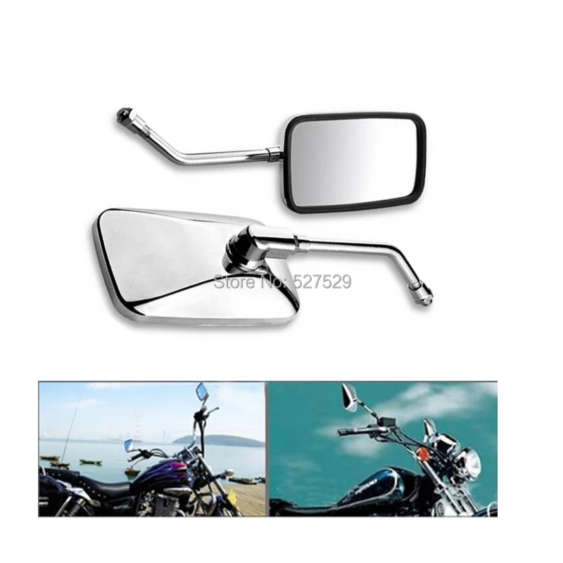 Зеркало заднего вида для мотоцикла прямоугольное зеркало HONDA CRUISER REBEL SHADOW VTX 10 мм