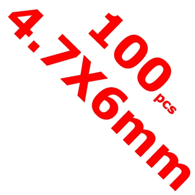 [100 шт] прозрачные овальные жемчужные бусинки с перекрестными отверстиями, пластиковые бусинки с перекрещивающимися полосами, аксессуары для ловли карпа, бусина для морской воды, 3 варианта - Цвет: 100pcs 4o7X6mm