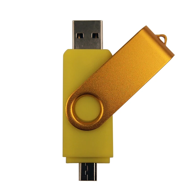 Gold OTG USB 2.0 Флеш-накопитель OTG USB на 64 ГБ, 32 ГБ, 16 ГБ, 8 ГБ, USB 2,0, флешки, флешки для смартфонов на Android, диск(более 10 шт, бесплатный логотип на заказ - Цвет: Gold OTG USB 2.0