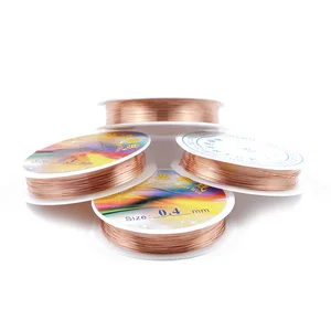 Золотаясеребряная медная проволока WLYeeS от 0,2 до 1,0 мм, металлический шнур для бисероплетения, подходит для линии ювелирных изделий, аксессуары для подвесок, браслетов, фурнитура сделай сам