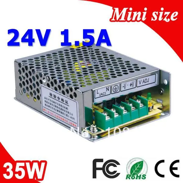 MS 35 24 35W 24V 1.5A LED Импульсный источник питания с постоянным напряжением выход