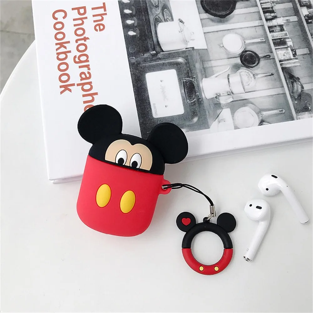 Милый мультяшный силиконовый чехол Pikach для Apple Airpods, беспроводной bluetooth силиконовый чехол для наушников для Iphone Air Pods, чехол для наушников