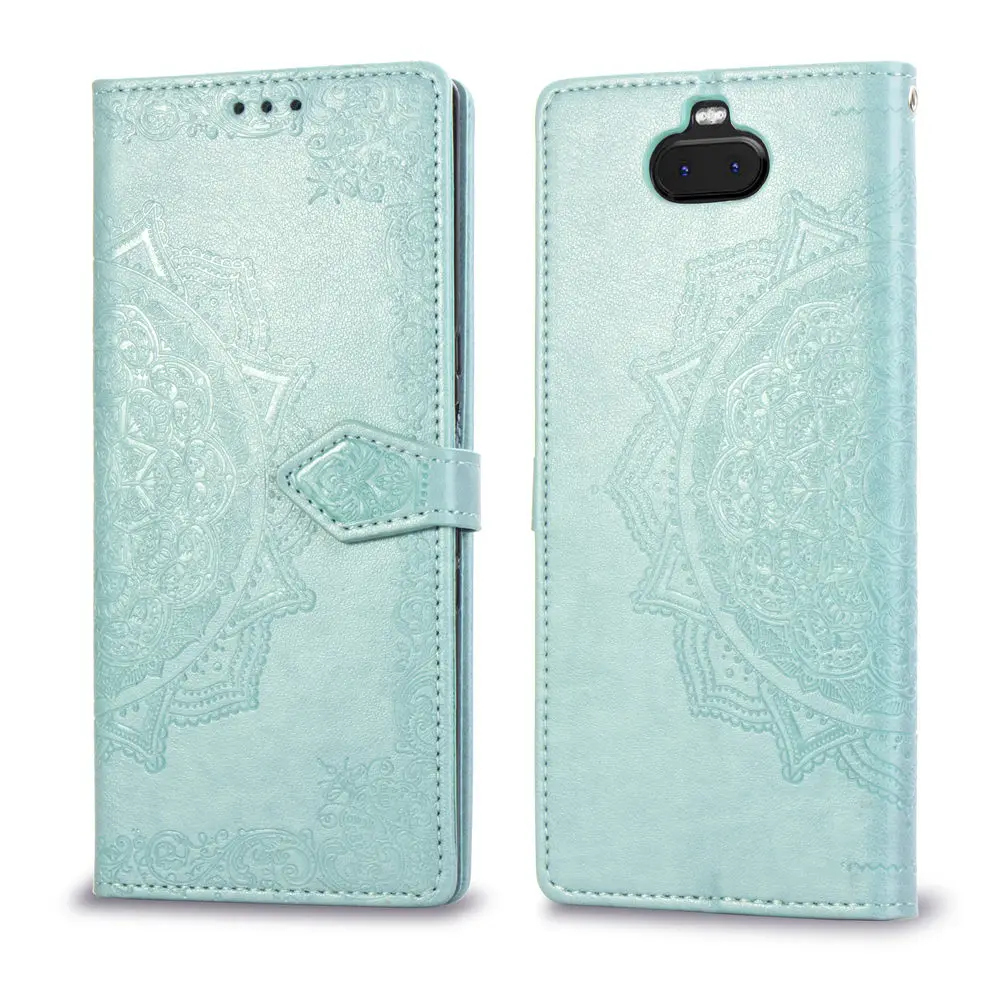 For Sony X83 case Flip Leather Mandala Flower Phone Case Cover Coque | Мобильные телефоны и аксессуары