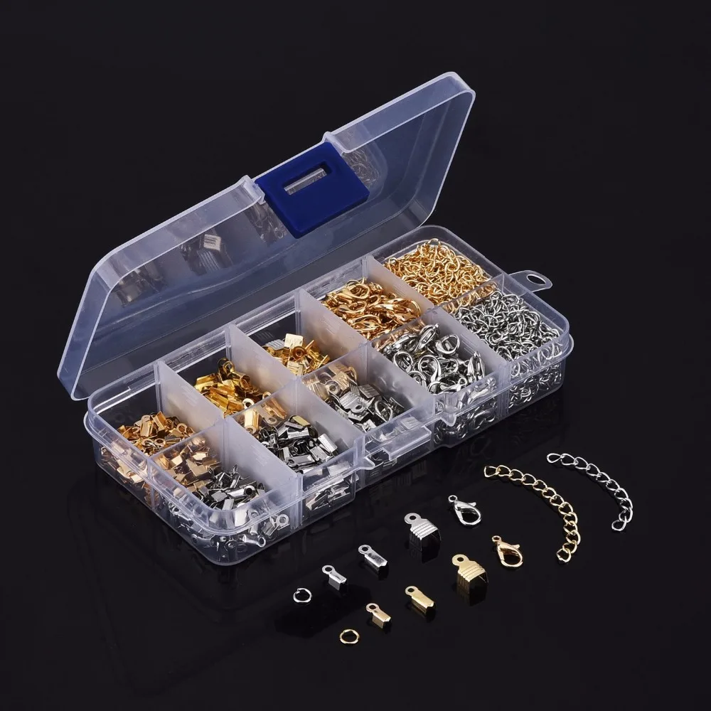 Набор аксессуаров для изготовления ювелирных изделий 1000 шт.|extension chain|chain for jewelry