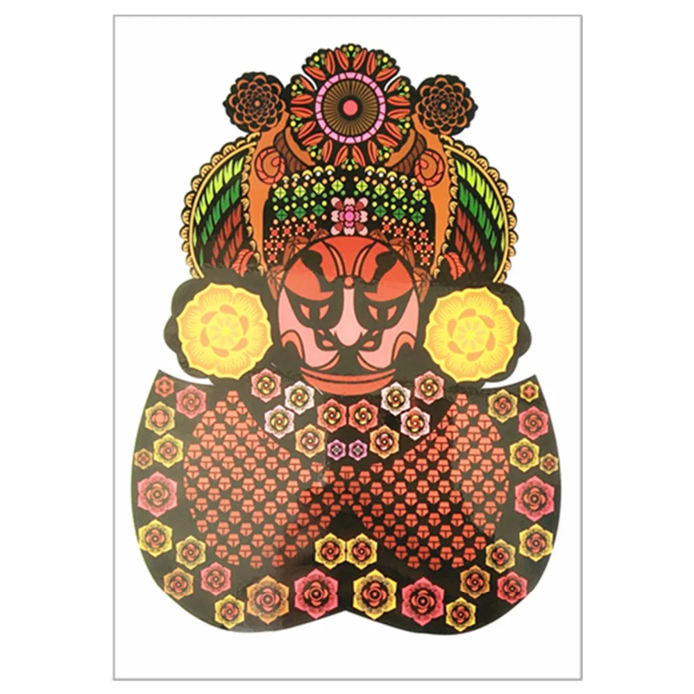 Китайский стиль водонепроницаемая вспышка временная татуировка наклейка