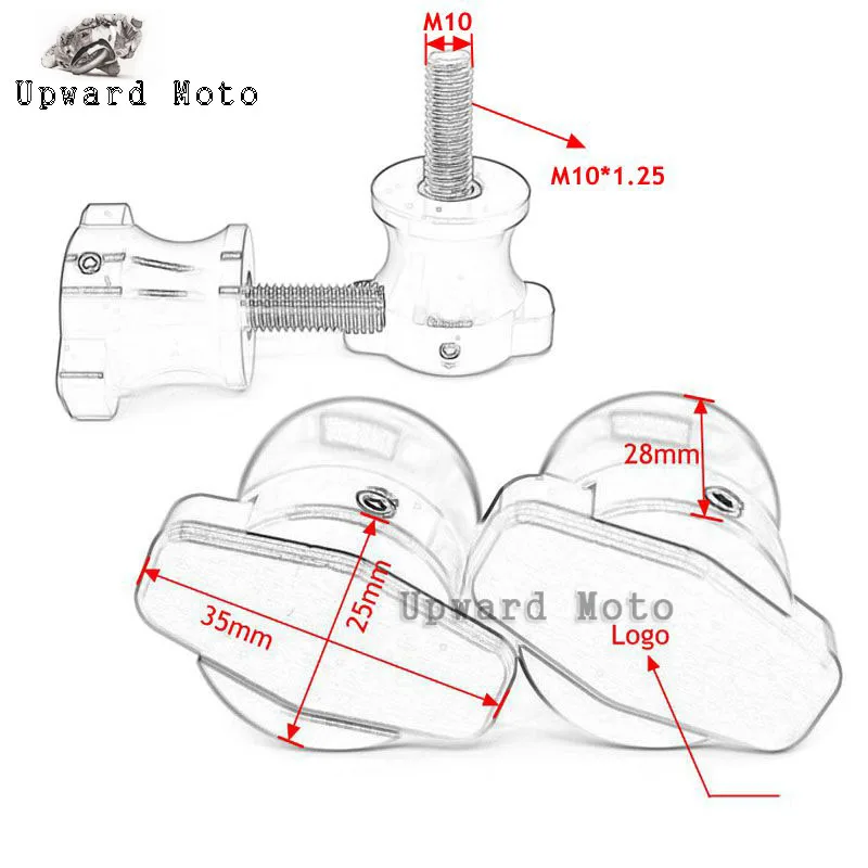 Для Kawasaki ZX10R ZX 10R 2004 2010 2009 CNC алюминиевые катушки с маятниковым рычагом Слайдеры