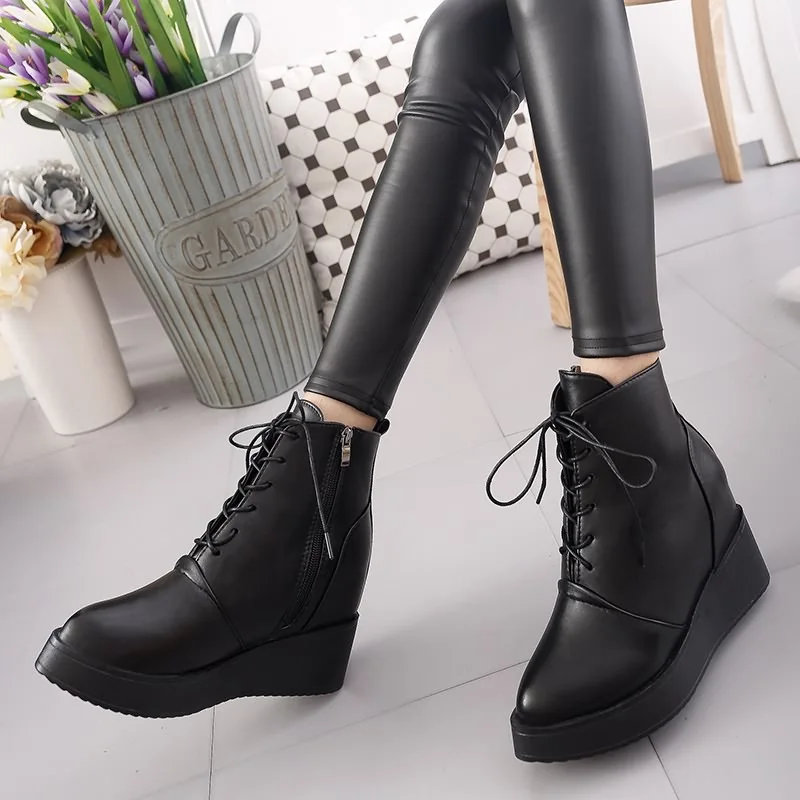 Глобальный Любовник 2017 Новый Высокий Верх Зашнуровать Увеличения Высоты женская