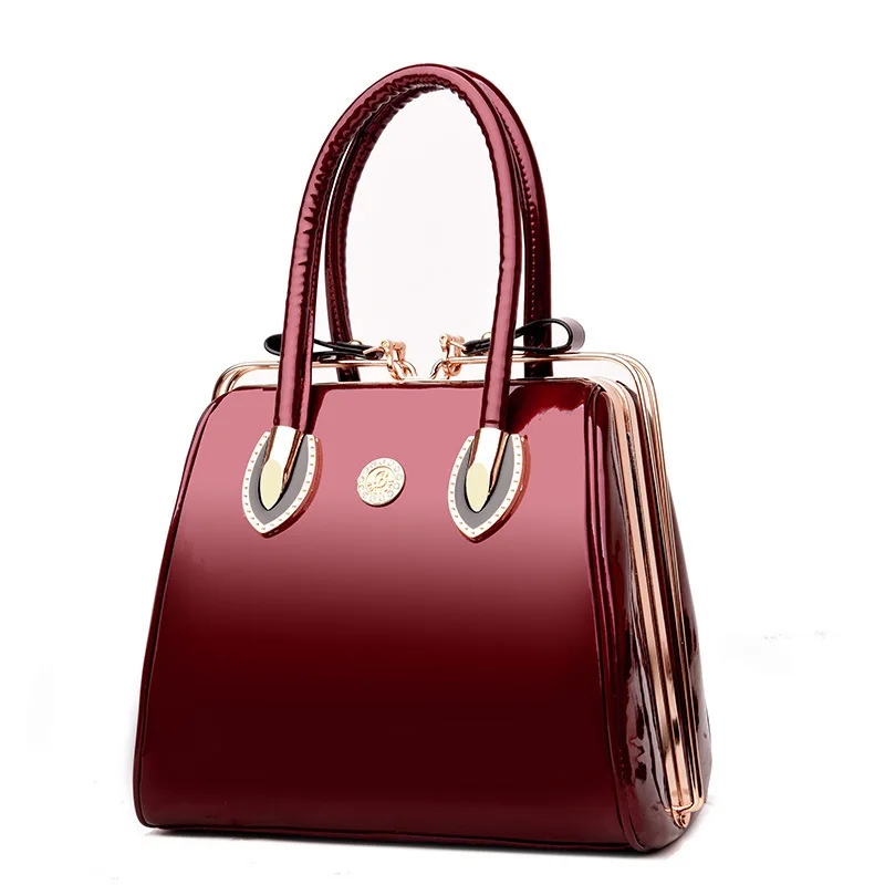 

Famous Designer Big Women Handbag Patent Leather Shoulder Bags High Quality Diamonds Ladies Large Capacity Tote Crossbody Bags