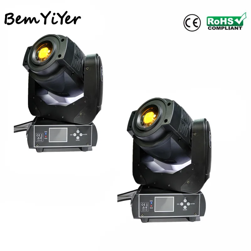 2 шт./лот 90 Ватт led spot gobo moving head light/3 призмовый/цветной wheel/pattern effect/15CH DMX/dj