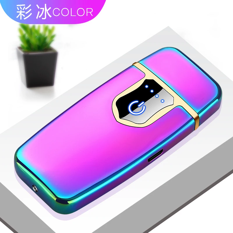 Сенсорный экран, электронное зажигание, электрическая ультратонкая usb зарядка, зажигалка, горячий провод, ветрозащитная зарядка, электрическая зажигалка