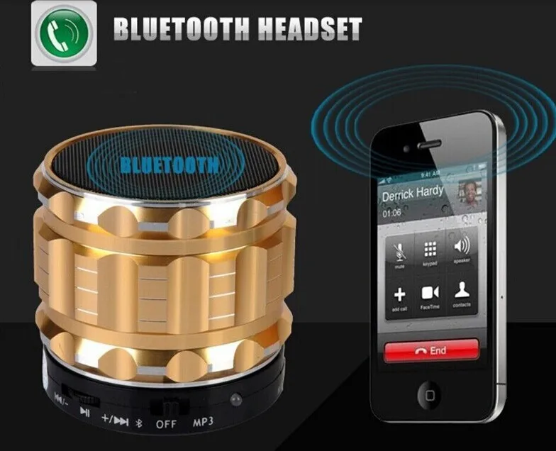 Для iPhone sumsung супер бас-динамик портативный мини Bluetooth динамик s металлический