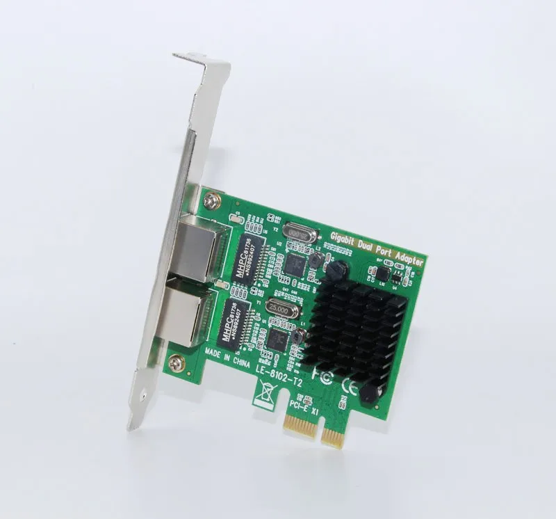Высококачественная сетевая карта Gigabit Ethernet PCI-Express сетевая карта 1000 м PCIE 2 порта RJ45 NIC сервер Lan адаптер для настольного ПК