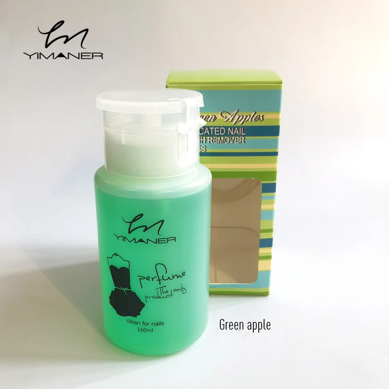 YIMENER 160ml 4 Flavors UV Nail Polish Remover Non-Acetone Liquid Cleaner Easy Remove Soak Off Cleanser 1 Bottle | Красота и здоровье
