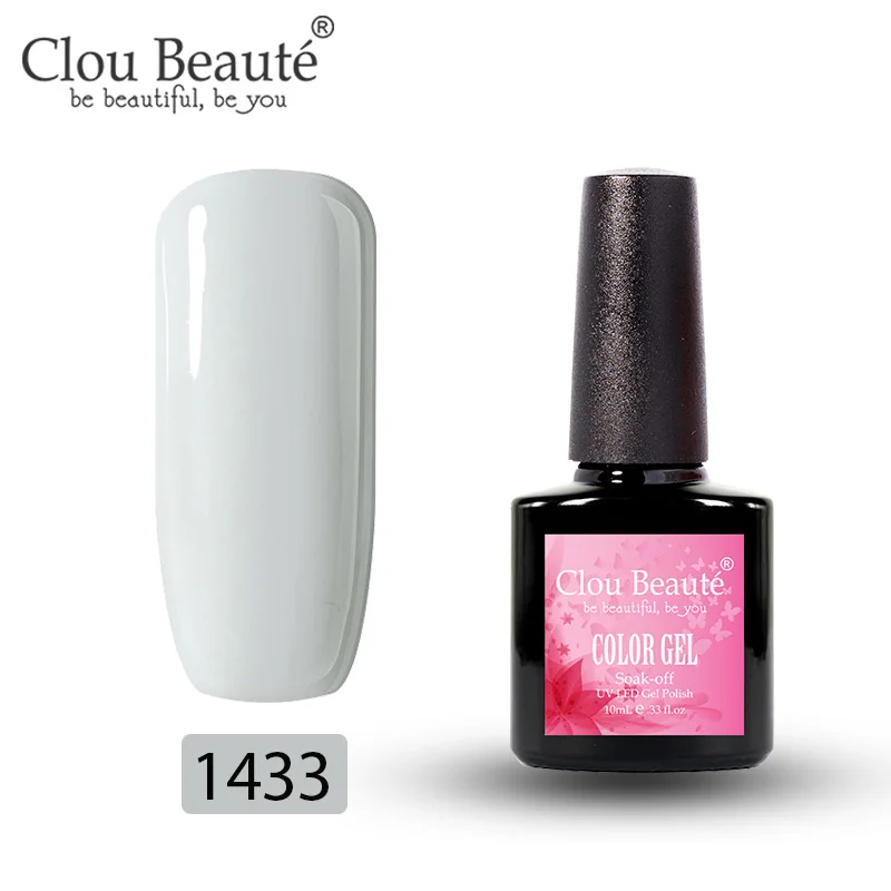 Clou Beaute Гель-лак для ногтей 10 мл УФ светодиодный полуперманентный лак Soak Off Gallak Гибридный гвоздь дизайн основа верхнее покрытие Гель-лак для ногтей - Цвет: 1433