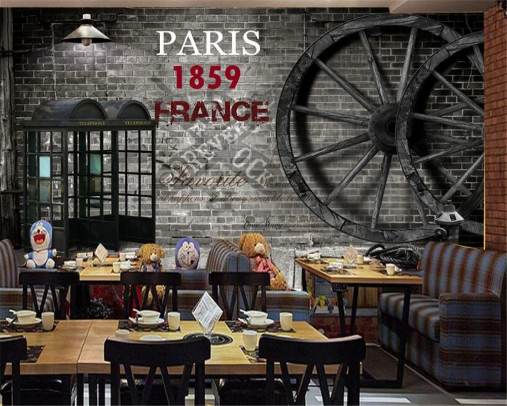 Обои для стен 3 d Ретро стиль Ностальгический стиль|background wallpaper|wallpaper for wallsfashion