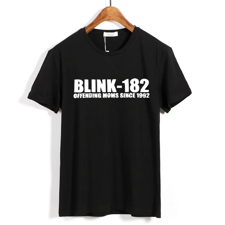 21 конструкции Летний стиль Blink 182 рок Бренд Мужчины Женщины рубашка Объёмный рисунок(3D-принт) ММА фитнес панк Хардрок металлический хлопок скейтборд