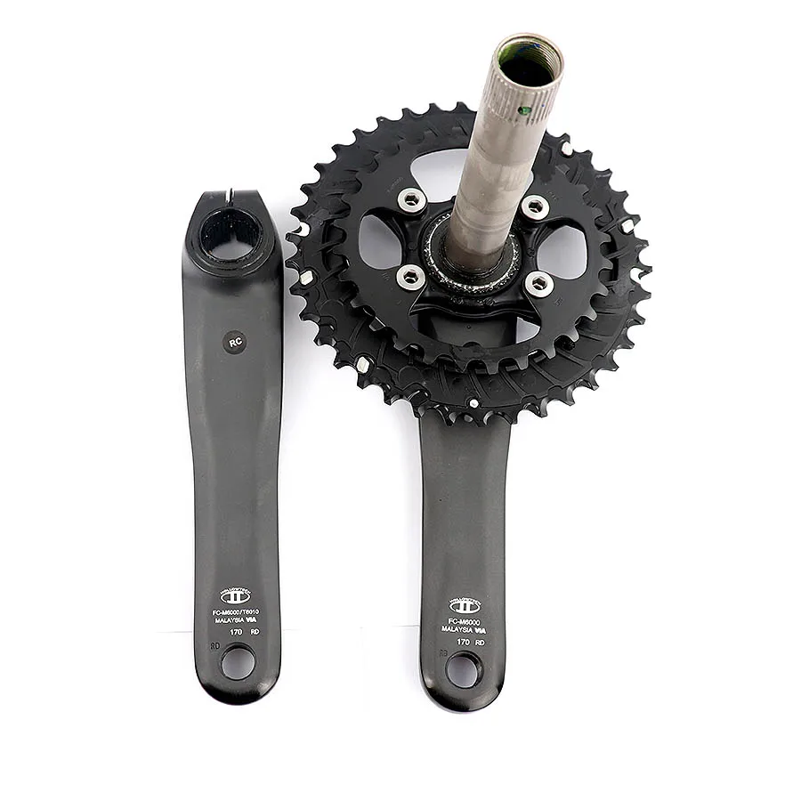 Shimano DEORE FC M6000 HOLLOWTECH II шатун M6000 2x10 3x10-скоростной шатун с BB52 40-30-22T 28-38T 170 мм mtb Запчасти для велосипеда