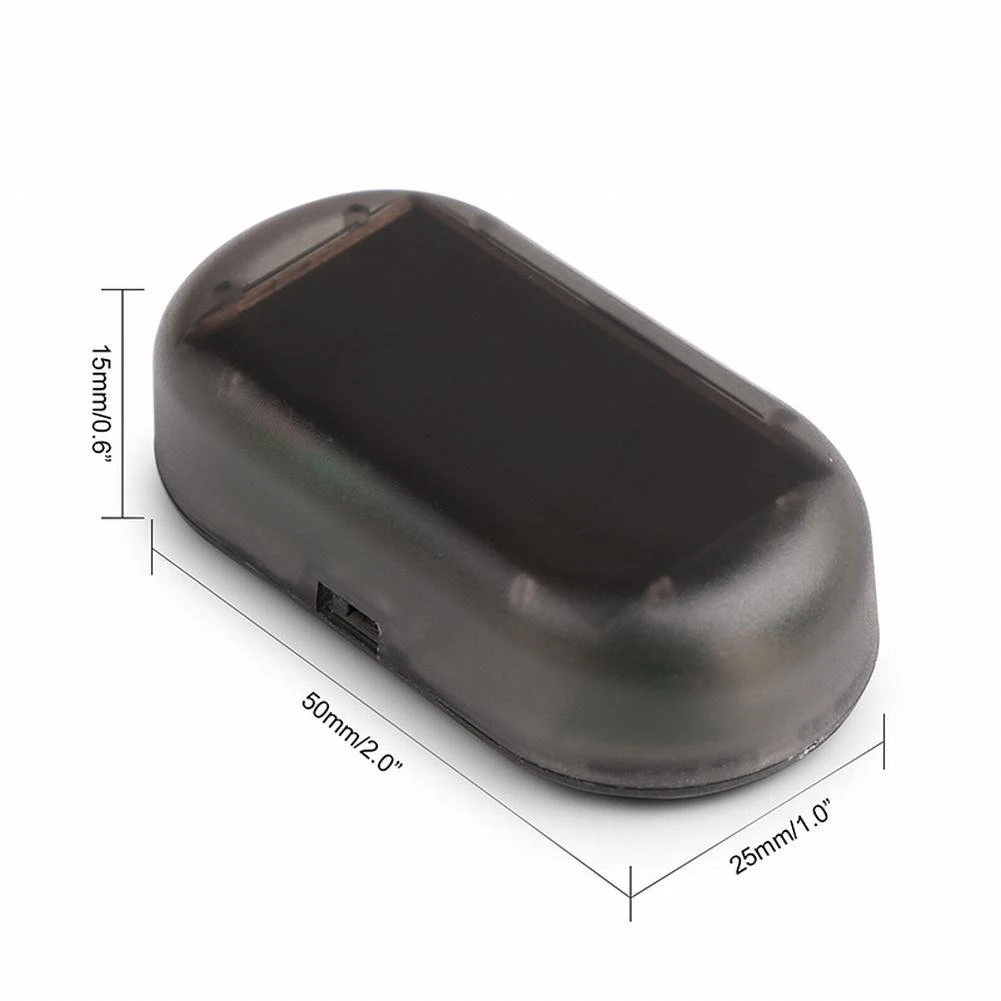 Автомобильная безопасность Светодиодная лампа солнечная мощность пустышка