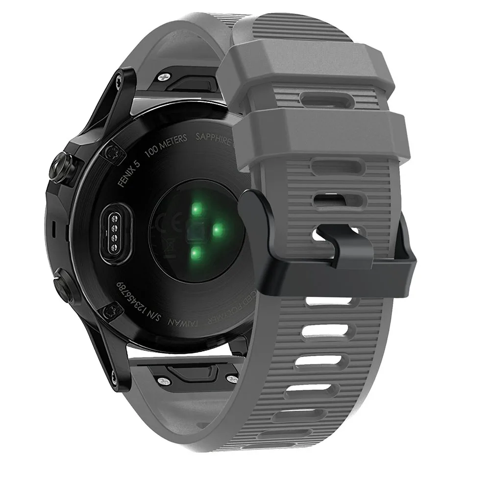 HeroIand 26 мм сменный силиконовый быстросъемный ремешок для часов Garmin Fenix 5X 6X 3 HR