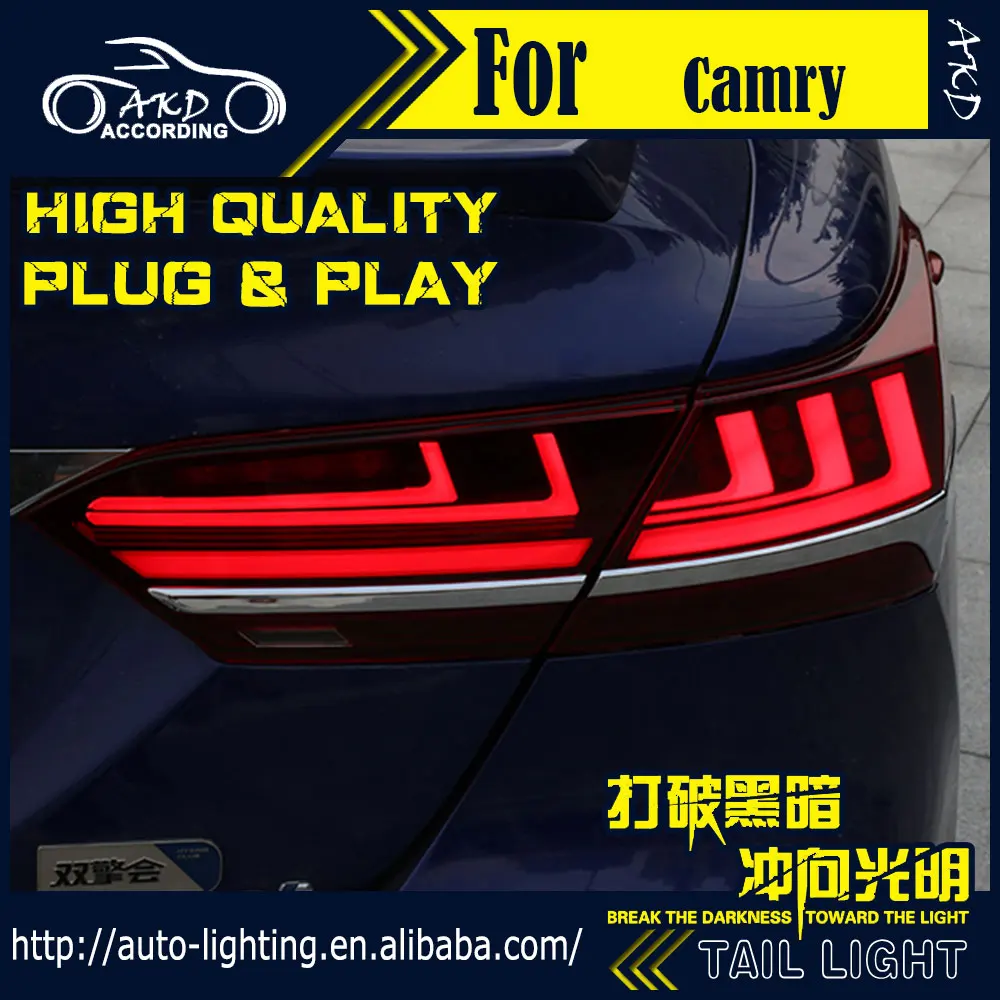 АКД стайлинга автомобилей хвост лампа для Toyota Camry светодиодный задний фонарь