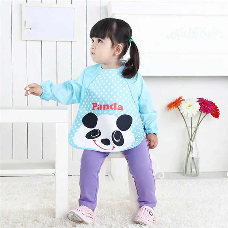 Новинка детский нагрудник Детский водонепроницаемый с длинным рукавом