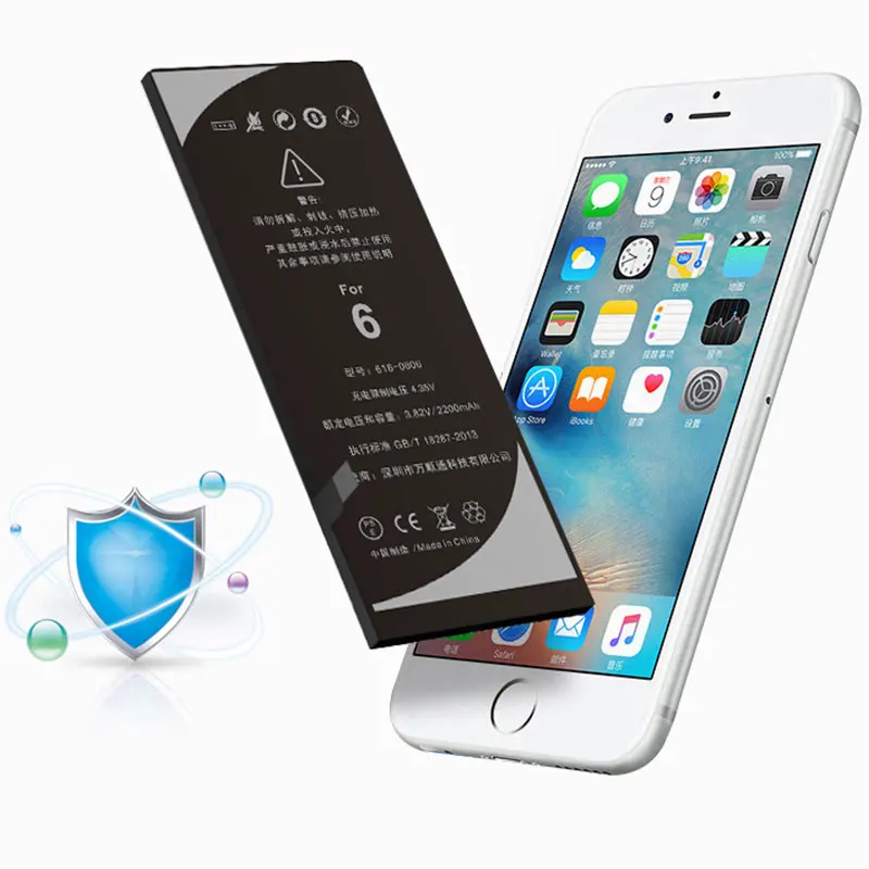 Оригинальный WST аккумулятор мобильного телефона для iPhone 6 6G реальная Высокая