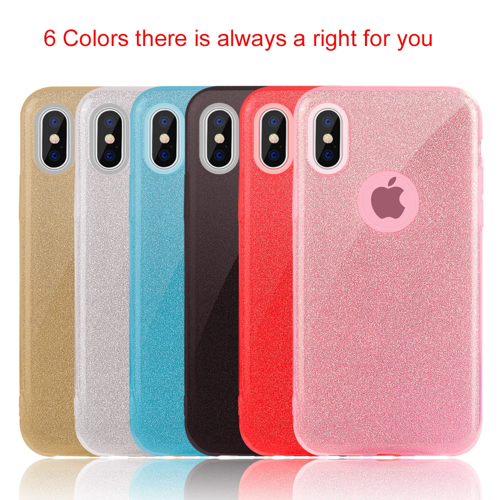 Блестящий силиконовый ударопрочный чехол для iPhone XS Max 11 Pro XR X 8 Plus 7 6 6S plus 7plus SE