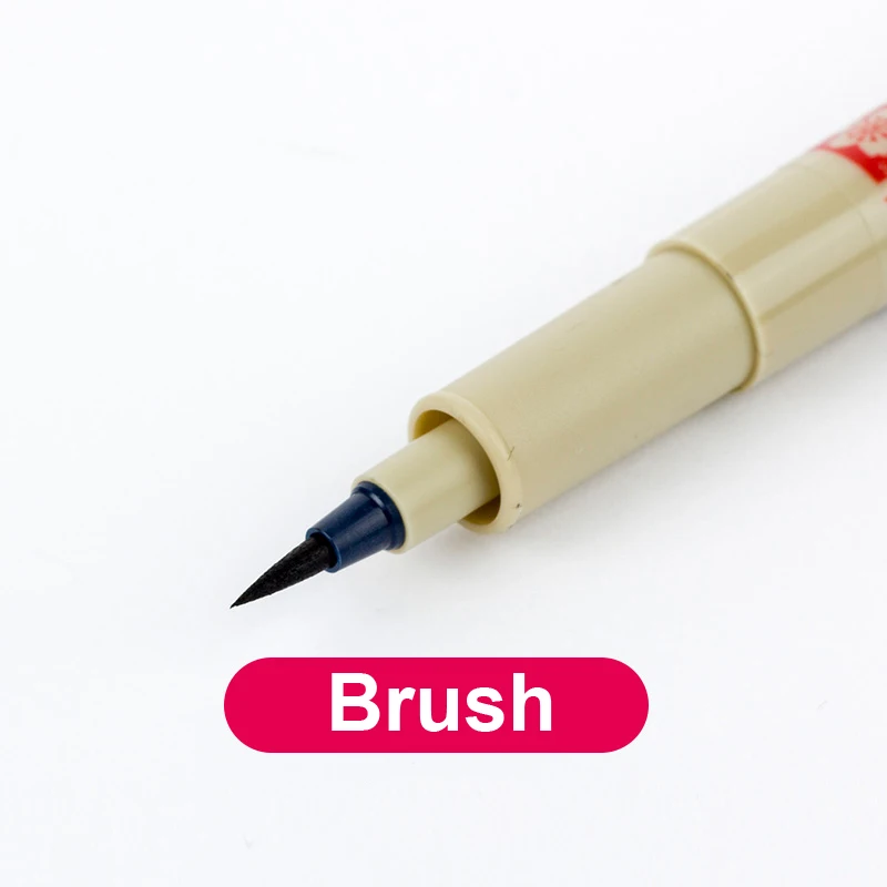 BR Sakura Pigma Micron 005 fineliner черные чернила для ручки Art 01 02 03 04 05 08 кисть маркер пигментные чернила для художника чернил ручки - Цвет: BR