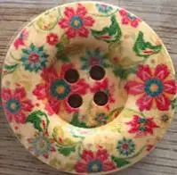 100pcs 3cm diameter 100 шт 3 см картина большое пальто деревянные пуговицы 10 стилей 4 отверстия пуговицы для одежды Ткань Искусство Скрапбукинг DIY ремесло поставки XP223 - Цвет: 100pcs 3cm diameter