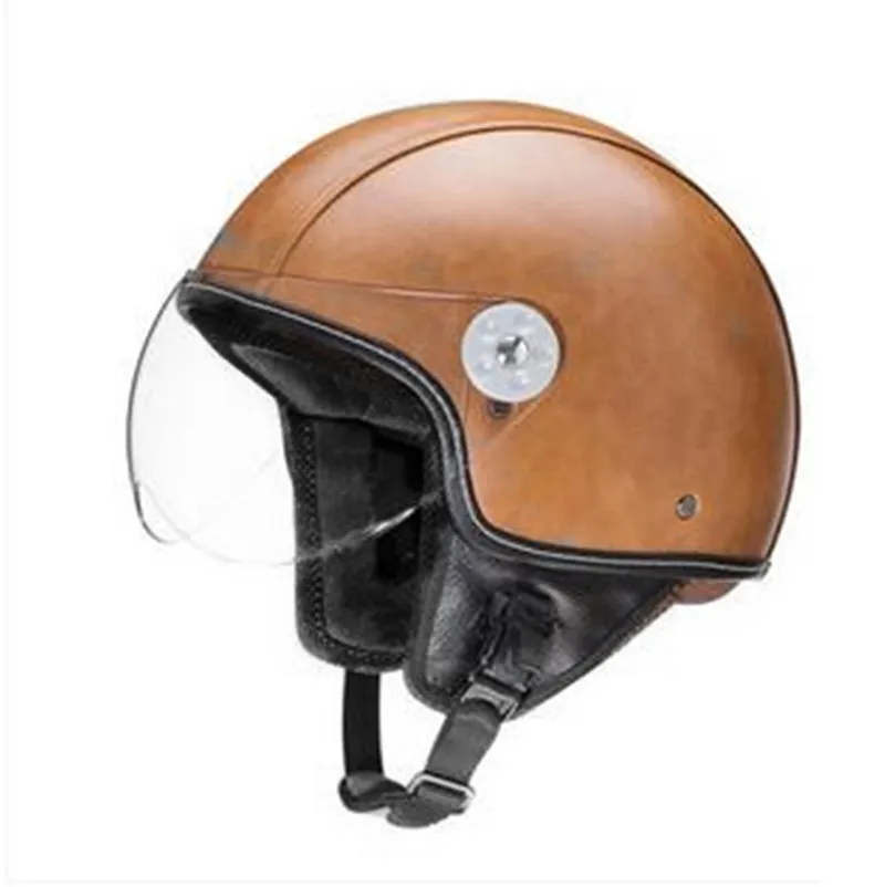Ретро Cruiser moto rcycle шлем Chopper 3/4 с открытым лицом винтажный шлем 381Z moto Casque Casco moto cicleta Capacete шлемы пилотов