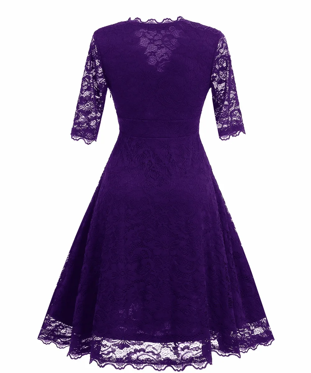 Женское винтажное узкое кружевное вечернее платье с глубоким v-образным вырезом
