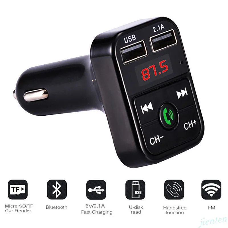 New High Quality Universal Fashion Durable FM Transmitter Bluetooth Car Kit MP3 Player LED Dual USB 4.1A Charger#276898 | Автомобили и