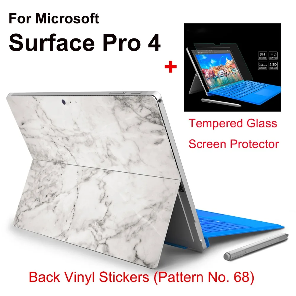 2017 Лидер продаж для Surface Pro 4 Tablet виниловая наклейка Нетбуки glittler Стикеры кожи +
