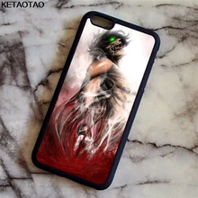 KETAOTAO Attack on Titan Mikasa Чехлы для телефонов iPhone 4S 5C 5S 6S 7 8 Plus X Samsung S8 NOTE
